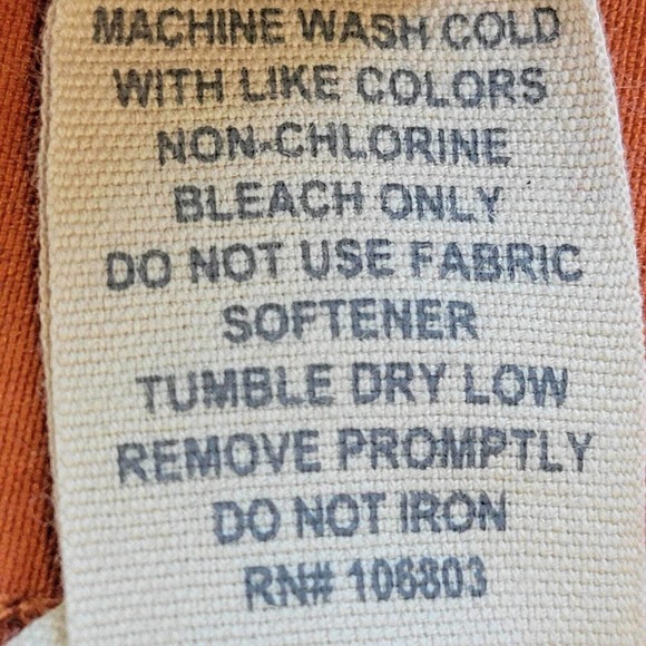 Duluth Trading Co Pants Women’s Dry on the Fly Capri Cargo Snap Size 10 Rust - Picture 9 of 9